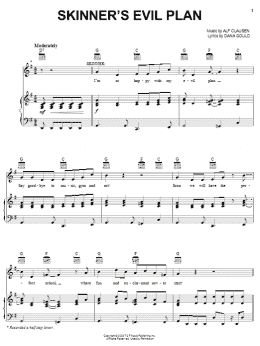 page one of Skinner's Evil Plan (Piano, Vocal & Guitar Chords (Right-Hand Melody))