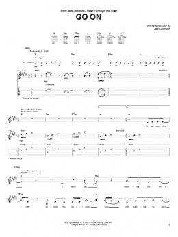 page one of Go On (Guitar Tab)