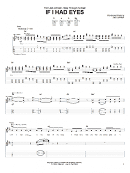 page one of If I Had Eyes (Guitar Tab)