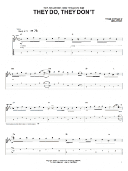 page one of They Do, They Don't (Guitar Tab)