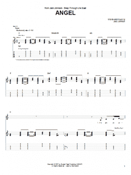 page one of Angel (Guitar Tab)