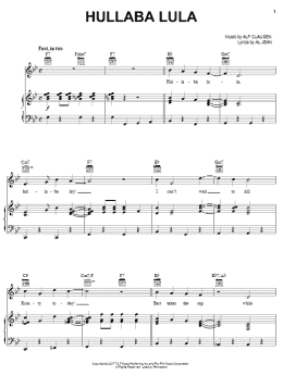 page one of Hullaba Lula (Piano, Vocal & Guitar Chords (Right-Hand Melody))
