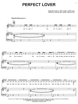 page one of Perfect Lover (Piano, Vocal & Guitar Chords (Right-Hand Melody))