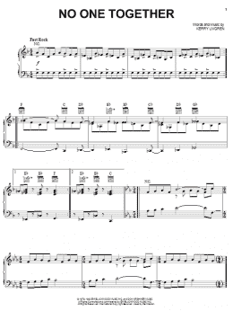 page one of No One Together (Piano, Vocal & Guitar Chords (Right-Hand Melody))
