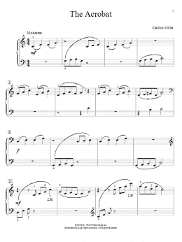 page one of The Acrobat (Educational Piano)