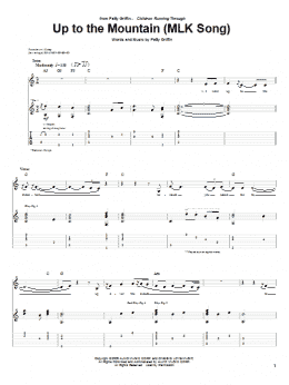 page one of Up To The Mountain (MLK Song) (Guitar Tab)