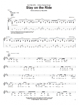 page one of Stay On The Ride (Guitar Tab)