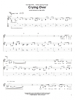 page one of Crying Over (Guitar Tab)