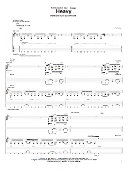 page one of Heavy (Guitar Tab)