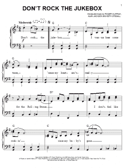 page one of Don't Rock The Jukebox (Easy Piano)