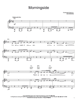 page one of Morningside (Piano, Vocal & Guitar Chords (Right-Hand Melody))