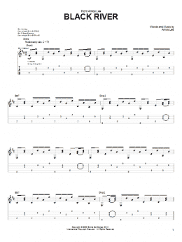 page one of Black River (Guitar Tab)