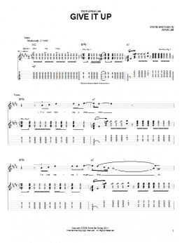 page one of Give It Up (Guitar Tab)