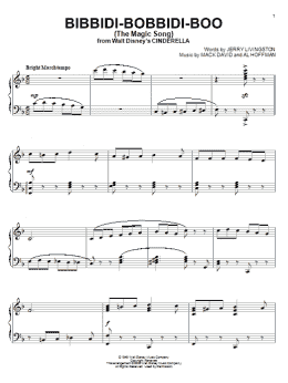 page one of Bibbidi-Bobbidi-Boo (The Magic Song) (from Cinderella) (Piano Solo)