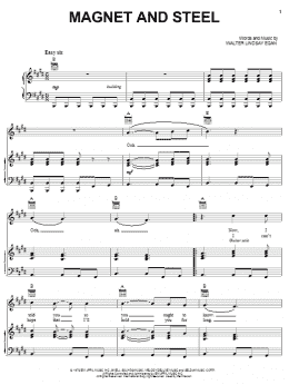 page one of Magnet And Steel (Piano, Vocal & Guitar Chords (Right-Hand Melody))