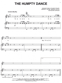 page one of The Humpty Dance (Piano, Vocal & Guitar Chords (Right-Hand Melody))