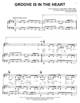 page one of Groove Is In The Heart (Piano, Vocal & Guitar Chords (Right-Hand Melody))