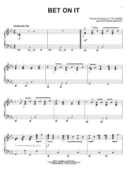 page one of Bet On It (Piano Solo)