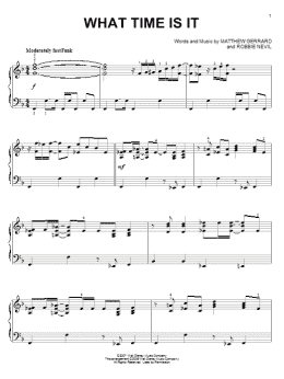 page one of What Time Is It (Piano Solo)