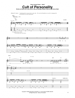 page one of Cult Of Personality (Guitar Tab)