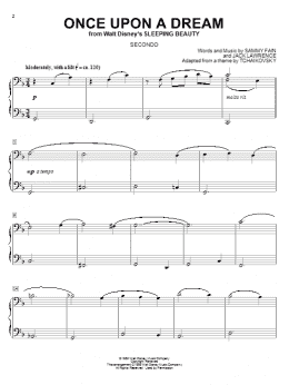 page one of Once Upon A Dream (Piano Duet)