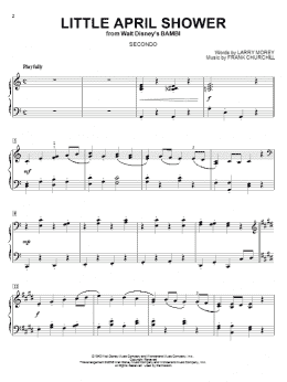 page one of Little April Shower (Piano Duet)