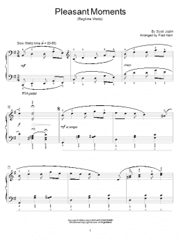 page one of Pleasant Moments (Educational Piano)