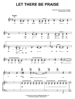 page one of Let There Be Praise (Piano, Vocal & Guitar Chords (Right-Hand Melody))