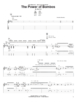 page one of The Power Of Bombos (Guitar Tab)