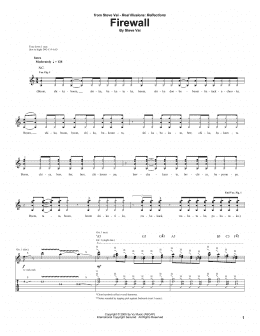 page one of Firewall (Guitar Tab)