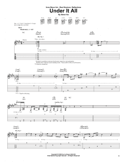 page one of Under It All (Guitar Tab)