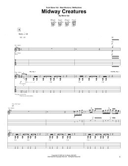page one of Midway Creatures (Guitar Tab)