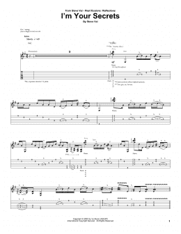 page one of I'm Your Secrets (Guitar Tab)