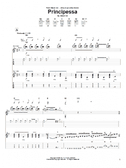 page one of Principessa (Guitar Tab)
