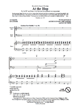 page one of At The Hop (SATB Choir)