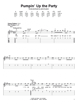 page one of Pumpin' Up The Party (Easy Guitar Tab)