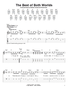 page one of The Best Of Both Worlds (Easy Guitar Tab)