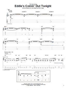 page one of Eddie's Comin' Out Tonight (Guitar Tab)