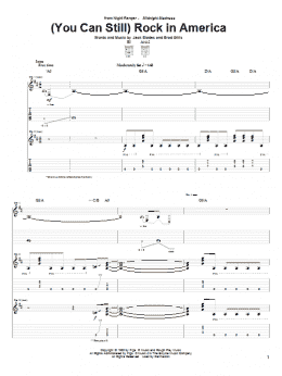 page one of (You Can Still) Rock In America (Guitar Tab)
