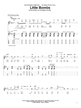 page one of Little Bombs (Guitar Tab)