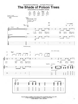 page one of The Shade Of Poison Trees (Guitar Tab)