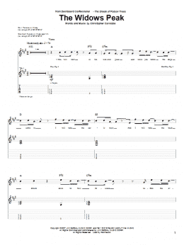 page one of The Widows Peak (Guitar Tab)