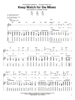 page one of Keep Watch For The Mines (Guitar Tab)