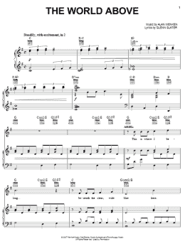 page one of The World Above (from The Little Mermaid: A Broadway Musical) (Piano, Vocal & Guitar Chords (Right-Hand Melody))