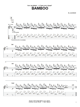 page one of Bamboo (Guitar Tab)
