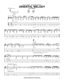 page one of Oriental Melody (Guitar Tab)