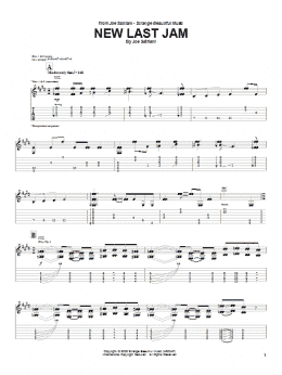 page one of New Last Jam (Guitar Tab)