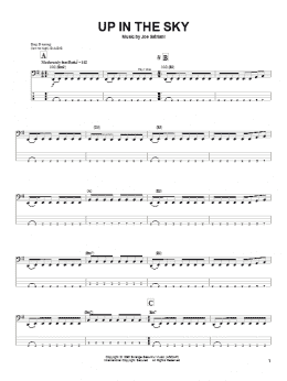 page one of Up In The Sky (Bass Guitar Tab)