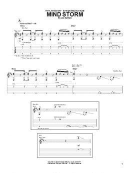 page one of Mind Storm (Guitar Tab)