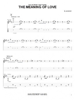 page one of The Meaning Of Love (Guitar Tab)
